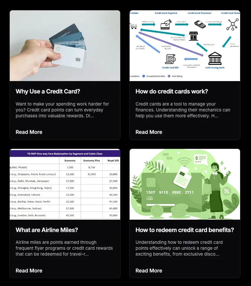 Compare cards demo